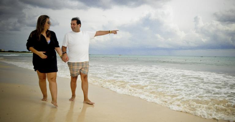 Relax de Jota Abussafi com a noiva