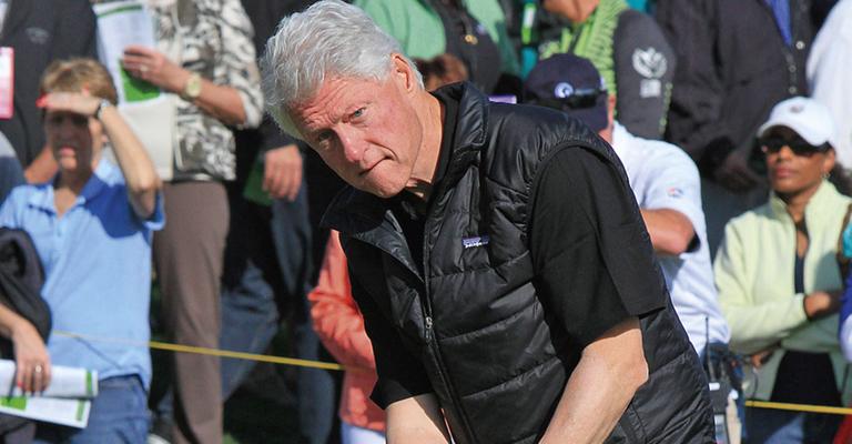 Bill Clinton em golfe beneficente