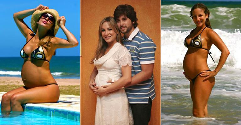 Relembre em fotos a 1ª gravidez de Claudia Leitte, que será mamãe novamente