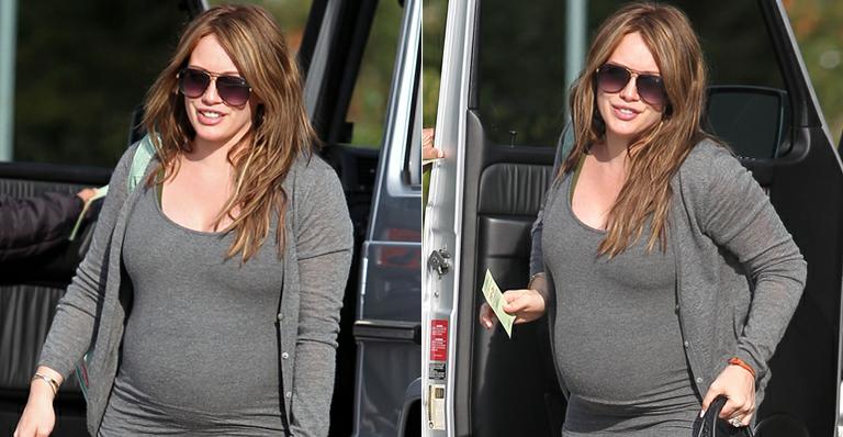 Grávida, Hilary Duff curte final de semana romântico