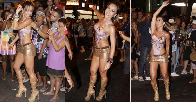 Sabrina Sato vai a ensaio da Vila Isabel no Rio de Janeiro