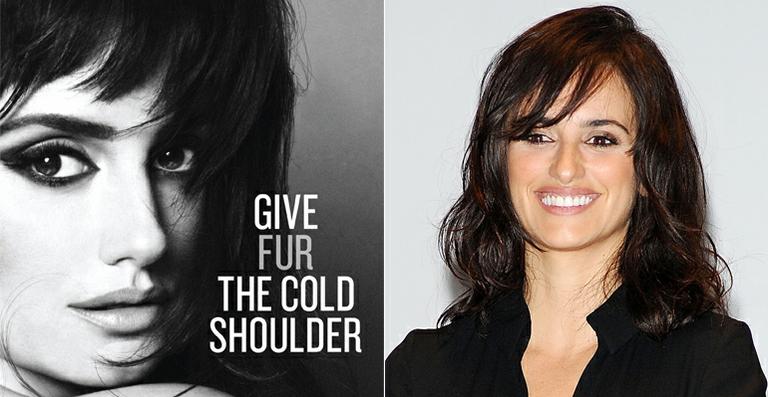 Penélope Cruz estrela campanha contra o uso de peles na moda