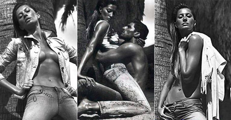 Gisele Bündchen: topless para campanha da Versace