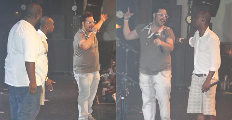Tiago Abravanel faz participação em show do Exaltasamba no Rio
