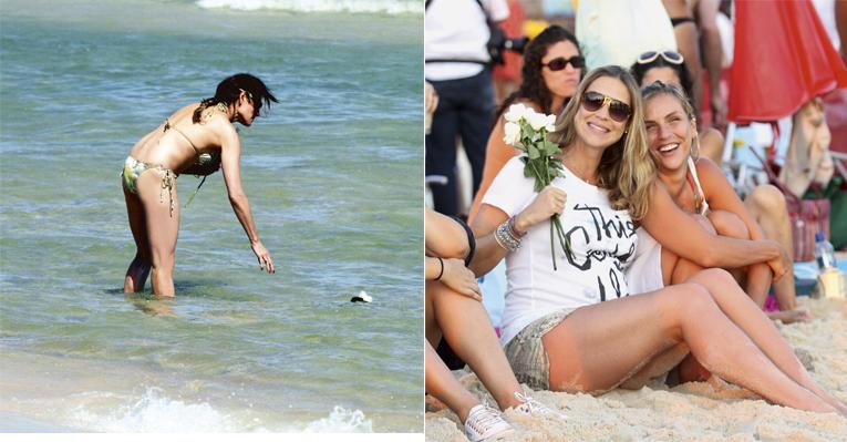 Christiane Torloni e Luana Piovani fazem homenagem à Iemanjá