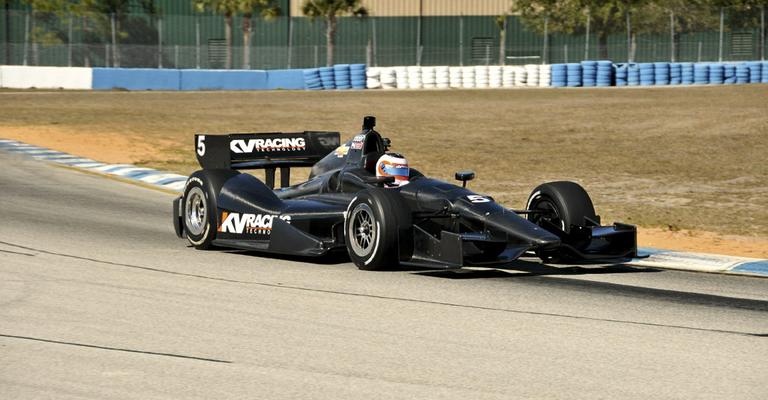 Rubens Barrichelo impressiona em seu 1º teste na Indy