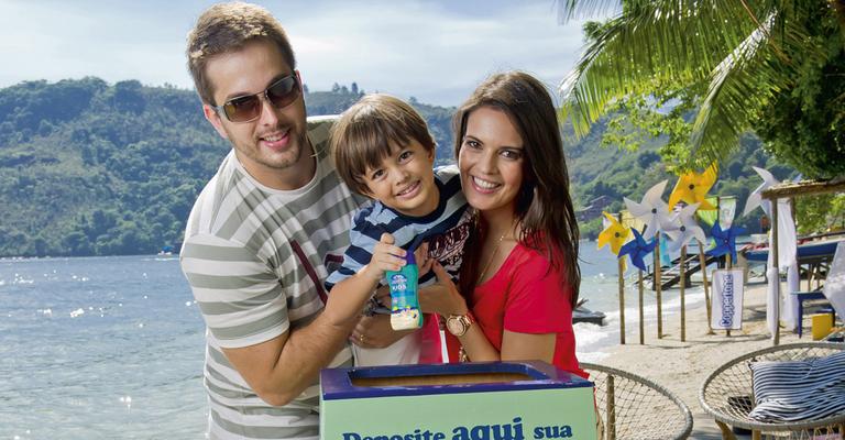 Raquel Nunes passa lições ecológicas para o filho