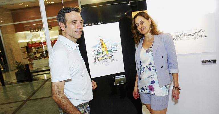 Paulo Von Poser exibe desenhos em mostra na capital paulista