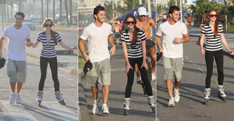 Perfeita sintonia do casal Marina Ruy Barbosa e Klebber Toledo