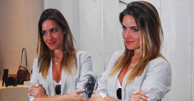 Monique Alfradique confere lançamento de linha de calçados