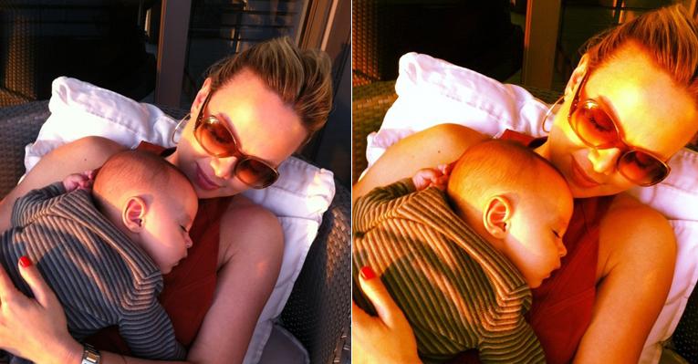 Eliana celebra os seis meses de vida de Arthur, seu primogênito. ‘Te amo, meu filho’