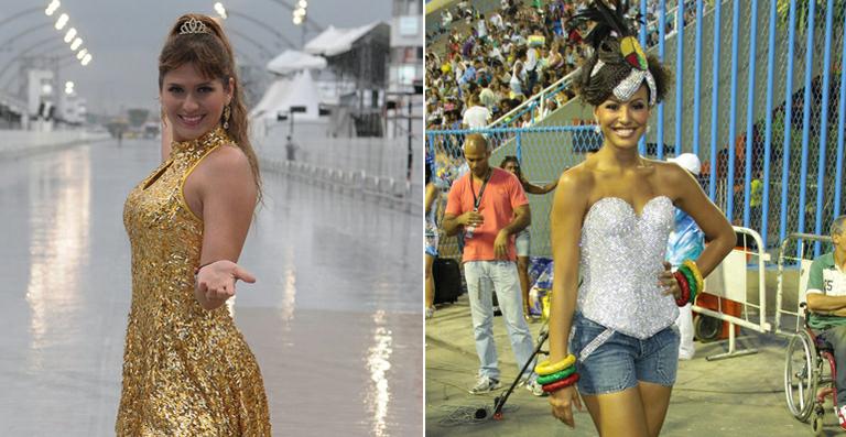 Sheron Menezzes, no Rio, e Lívia Andrade, em SP, arrasam na avenida do samba