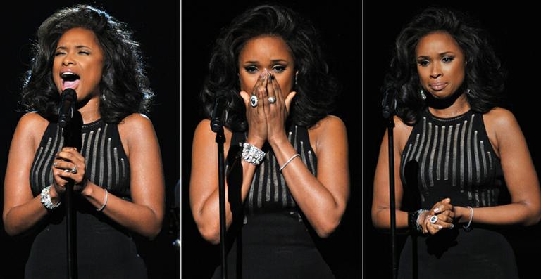 Jennifer Hudson se emociona em tributo a Whitney Houston