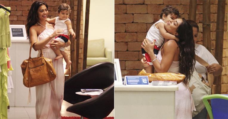 Chamego de Juliana Paes com o seu filho Pedro