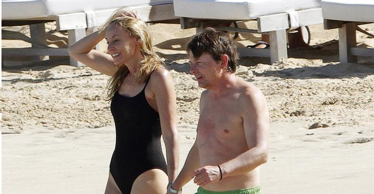 Michael J. Fox e sua Tracy Pollan