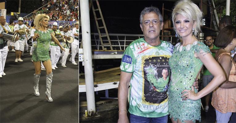 Antonia e Marcos preparados para o carnaval