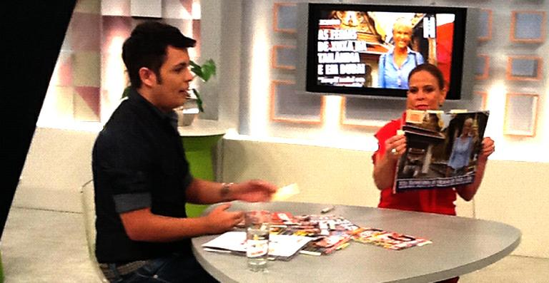 Claudete Troiano lê CARAS na TV