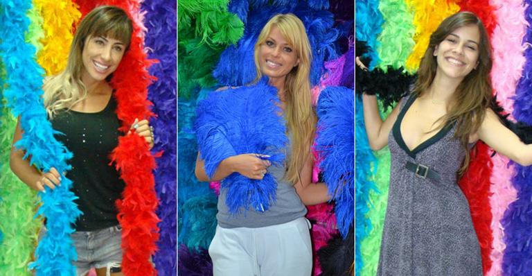 Caroline Bittencourt e belas se divertem antes de desfile