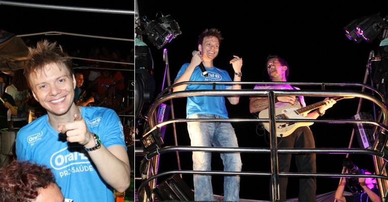 Michel Teló e Tuca Fernandes dividem o mesmo trio em Salvador e garantiram a animação da noite