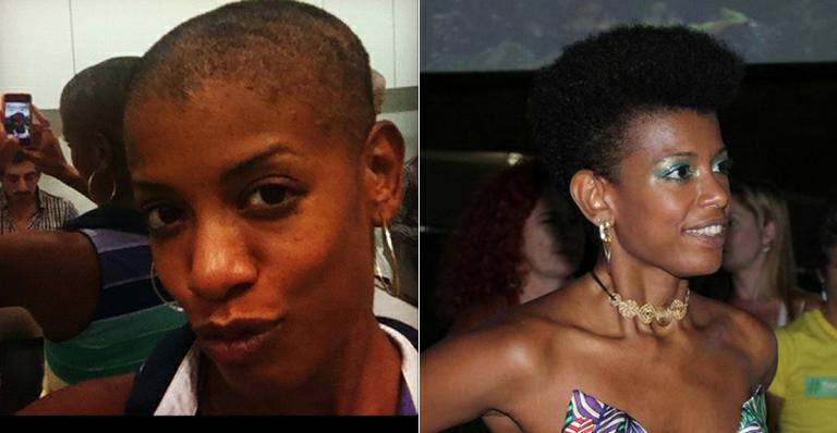 Thalma de Freitas fica careca para nova peça de teatro