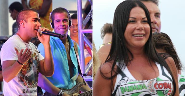 Ana Marques acompanha os filhos Pipo e Rafa no comando da banda Oito7Nove4
