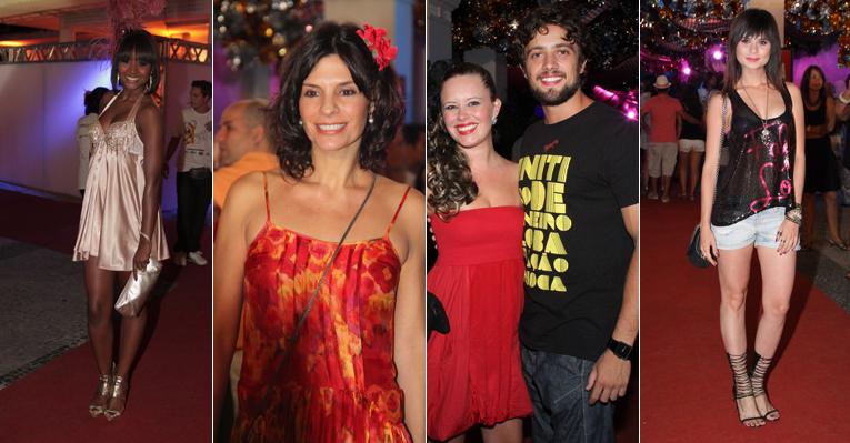 Aquecimento: famosos se divertem em baile de carnaval no Rio