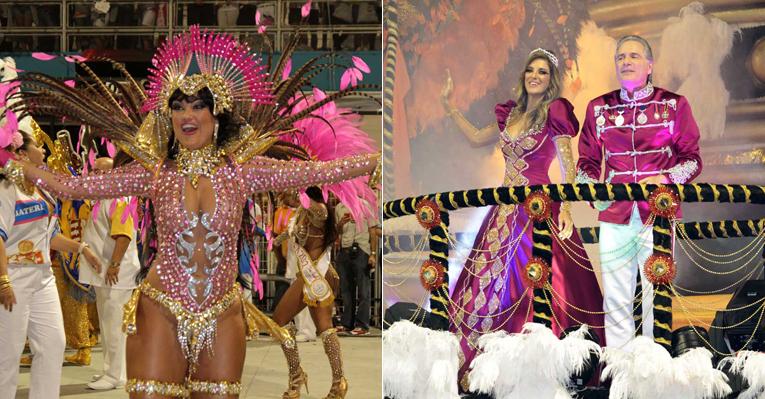 Ellen Rocche e Roberto Justus são os destaques do carnaval da Rosas de Ouro
