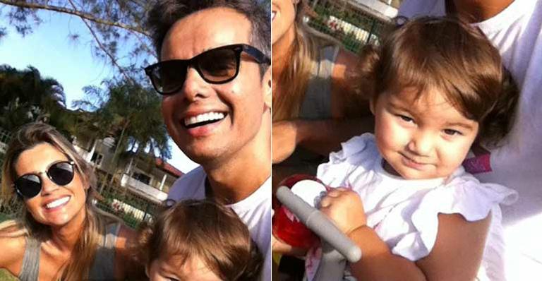 Passeio de carnaval de Flávia Alessandra e Otaviano Costa com Olívia