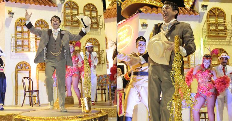Cássio Scapin mostra paixão pelo Carnaval