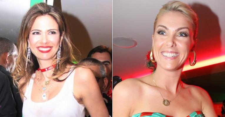 Luciana Gimenez e Ana Hickmann curtem desfile no Rio de Janeiro