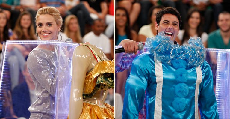 Carolina Dieckmann e Bruno de Luca se enfrentam no ‘Strip Quizz’, de ‘Amor & Sexo’