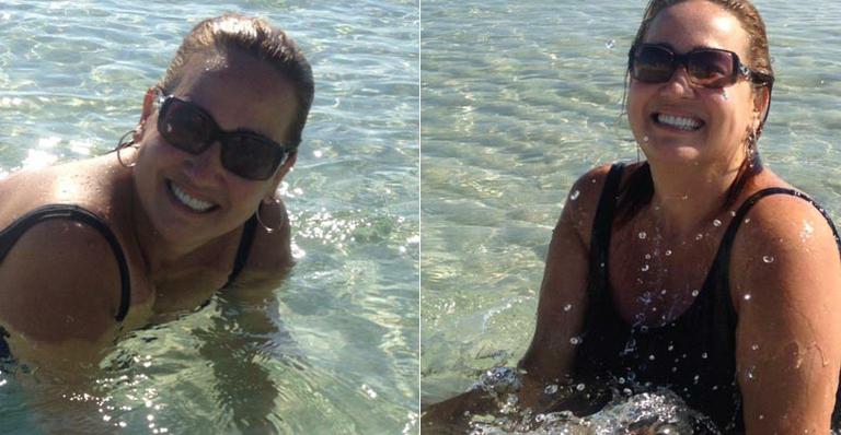 Claudia Jimenez curte dias de folga em Miami