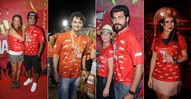 Famosos se jogam na folia da 2ª noite de desfiles do Rio de Janeiro