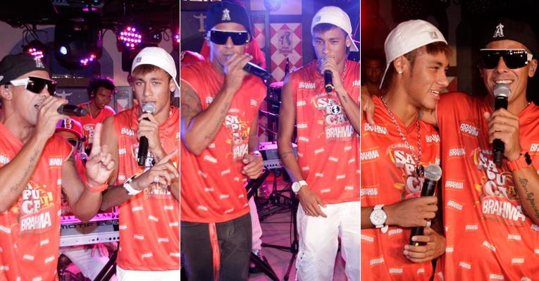 Animado, Neymar canta e dança no carnaval carioca