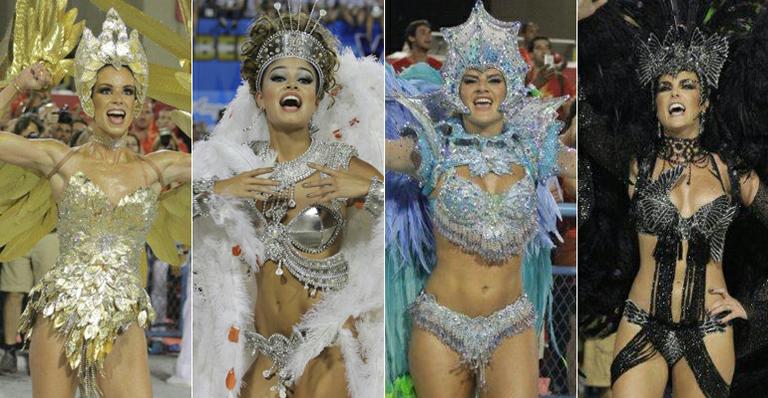 As musas das escolas de samba do Rio de Janeiro