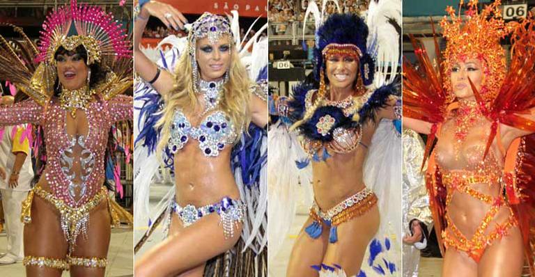 As belas famosas dos desfiles de São Paulo
