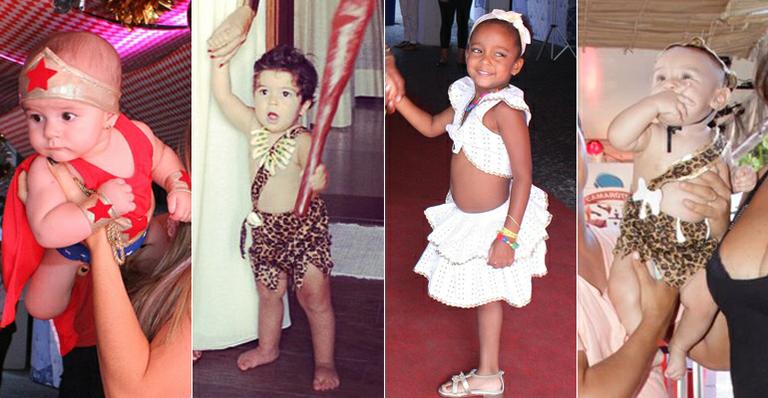 As fantasias dos pequenos foliões no carnaval 2012
