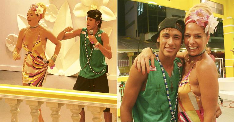 Adriane Galisteu e Neymar curtem folia de Salvador