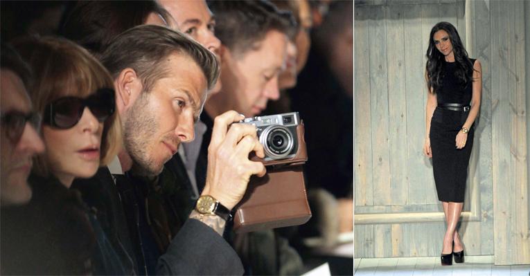 Victoria Beckham recebe vips em desfile