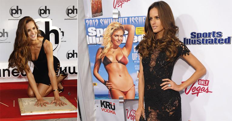 Izabel Goulart exibe look sensual em lançamento
