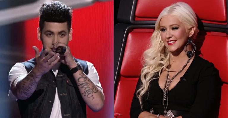 Brasileiro conquista Christina Aguilera no ‘The Voice’