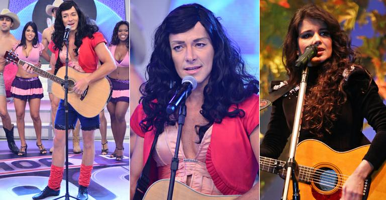 Rodrigo Faro vira Paula Fernandes em O Melhor do Brasil