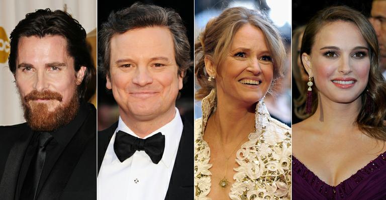 Christian Bale, Colin Firth, Melissa Leo e Natalie Portman no Oscar