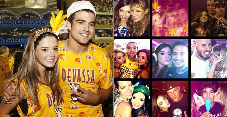 Caio Castro em três fotos do ‘resumo de carnaval’ de Giovanna Lancellotti
