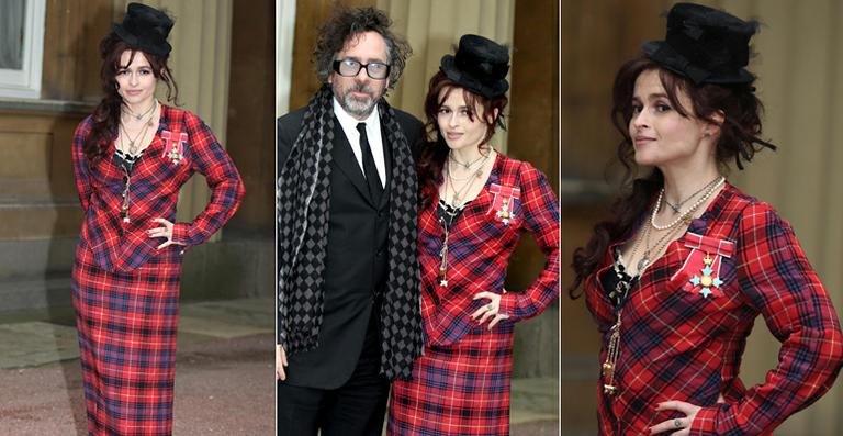 Helena Bonham Carter recebe honraria da realeza britânica