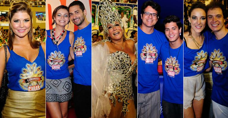 Time de estrelas confere desfile das campeãs no Camarote CARAS na Sapucaí
