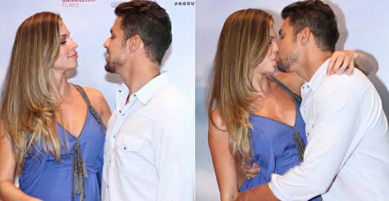 Amor de Grazi Massafera e Cauã Reymond em pré-estreia de ‘Billi Pig’