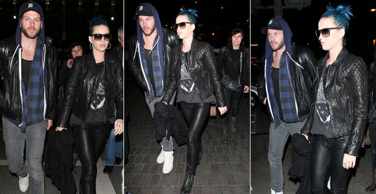 Katy Perry viaja com homem misterioso para Londres