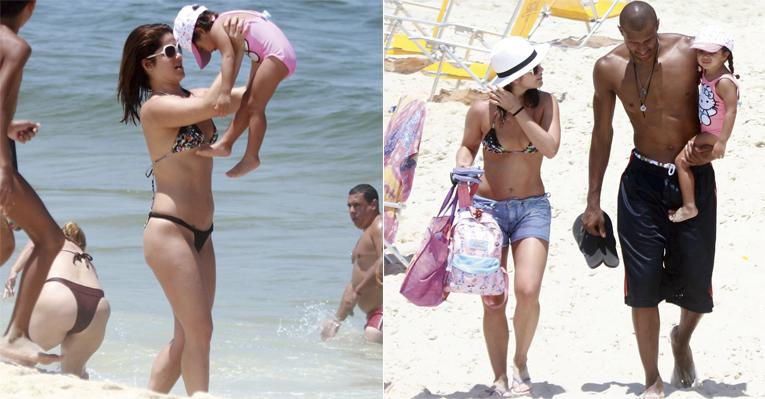 Samara Felippo com a família