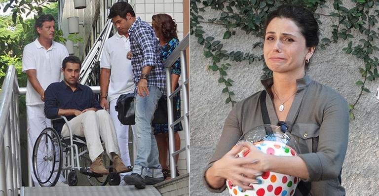 ‘Aquele Beijo’: Claudia chora ao ver Vicente na cadeira de rodas